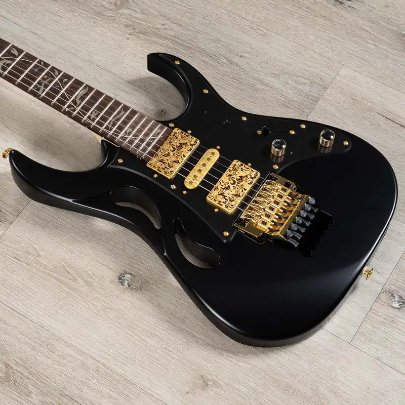 Ibanez Steve Vai PIA3761 Guitar, Rosewood Fingerboard, Onyx Black Weekend Sale