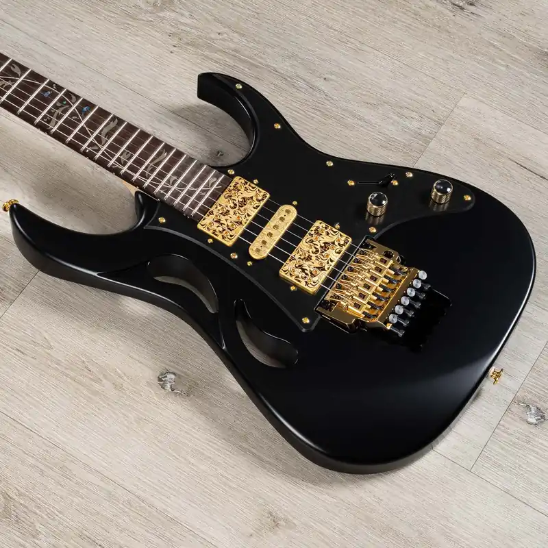 Best Seller Ibanez PIA3761 Steve Vai Signature PIA Guitar, Rosewood Fingerboard, Onyx Black