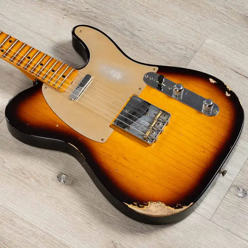 Fresh Stock Fender Custom Shop S23 Limited Edition '53 Tele Relic Guitar, Aged 2-Color Sunburst