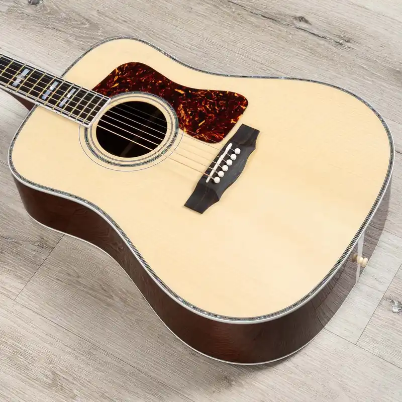 Shop Now Guild GSR D-55 70th Anniversary Limited Dreadnought Acoustic Guitar, Madagascar Rosewood, Spruce Top