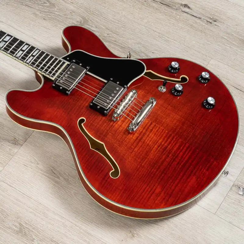 Express Delivery Eastman T486 Semi-Hollow Guitar, Ebony Fingerboard, Seymour Duncan Pickups, Classic