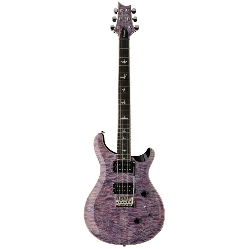 PRS Paul Reed Smith SE Custom 24 Quilt Guitar, Rosewood Fretboard, Violet Warranty Included