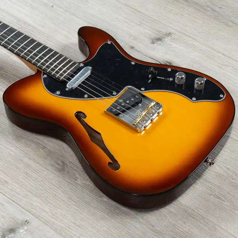 Fender Limited Edition Suona Telecaster Thinline Guitar, Ebony Fingerboard, Violin Burst While Supplies Last