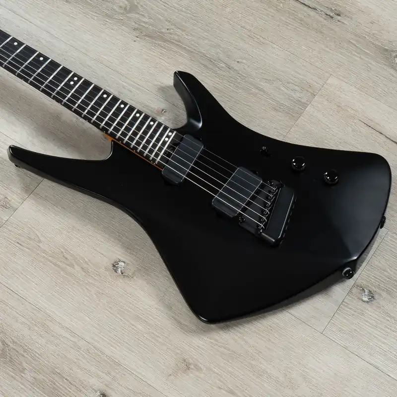 Flash Sale Ernie Ball Music Man Kaizen 6 Multi-Scale Guitar, Ebony Fretboard, Apollo Black