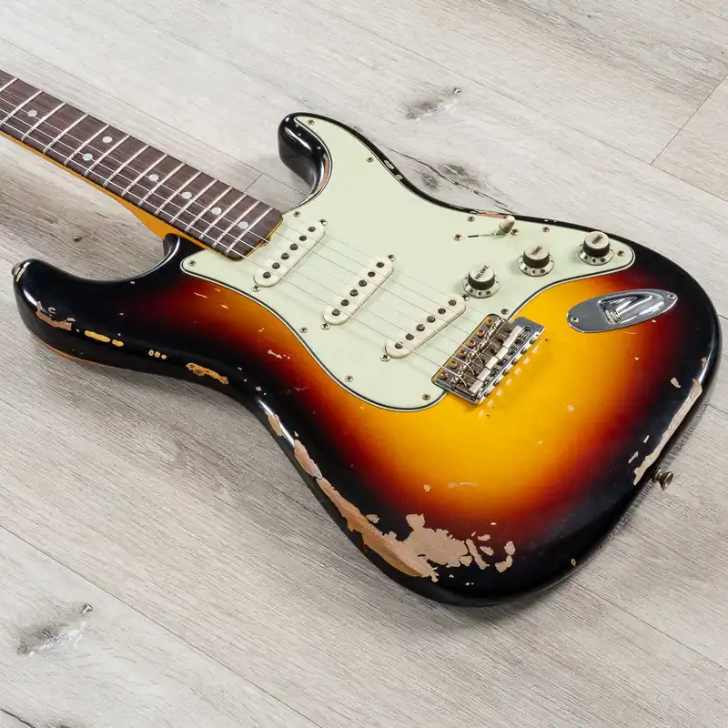 Last Chance Fender Custom Shop Michael Landau Signature 1968 Stratocaster, Bleached 3-Color Sunburst