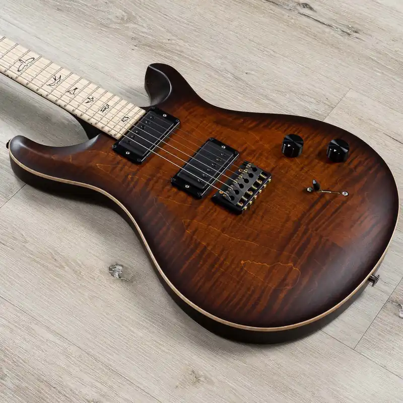 PRS Paul Reed Smith Dustie Waring DW CE 24 Hardtail Guitar, Burnt Amber Smokeburst Holiday Sale