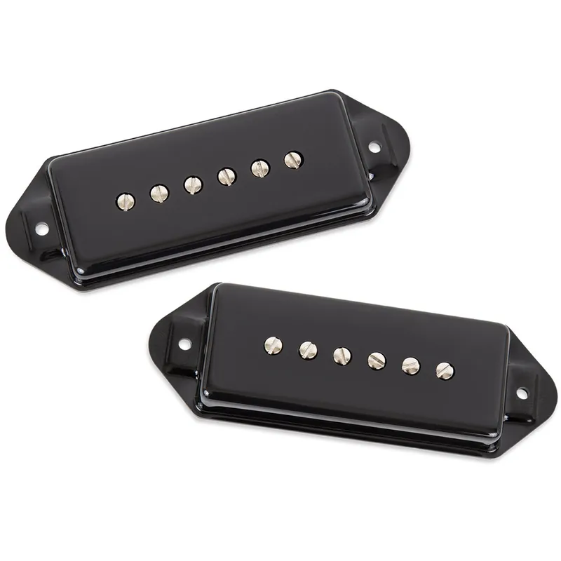 Seymour Duncan P90 Silencer Vintage Noiseless Guitar Pickup Set, Dog Ear, Black Grab Now