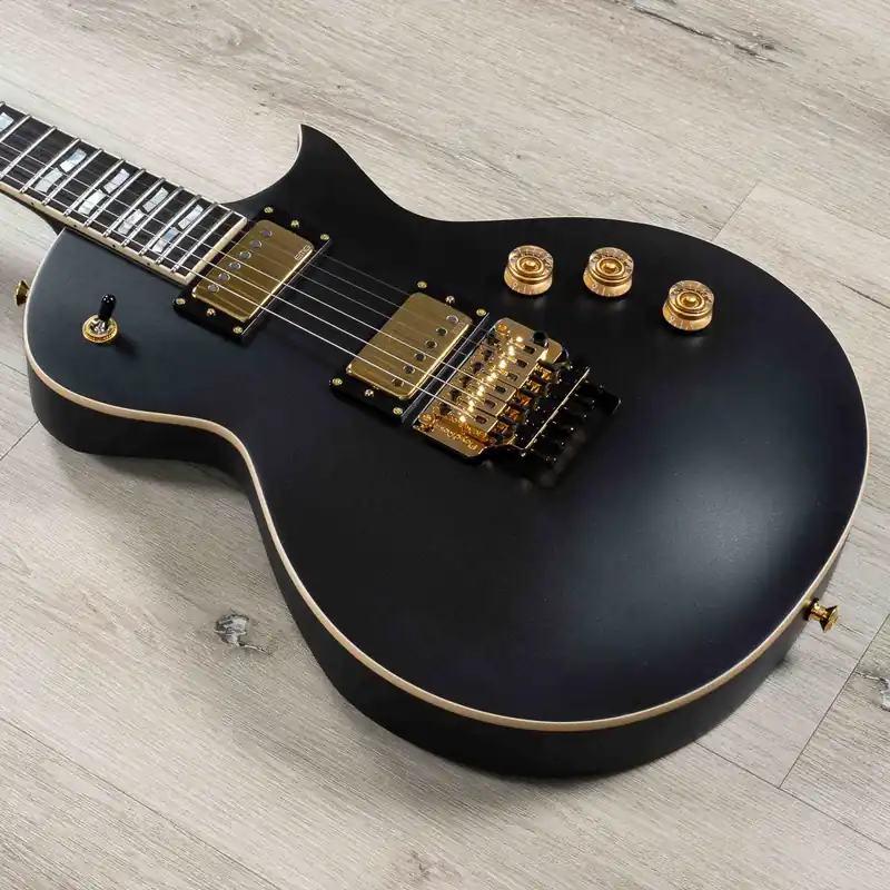 Secure Checkout ESP USA Eclipse FR Guitar, Gold Hardware, EMG 57 / 66, Sapphire Black Metallic