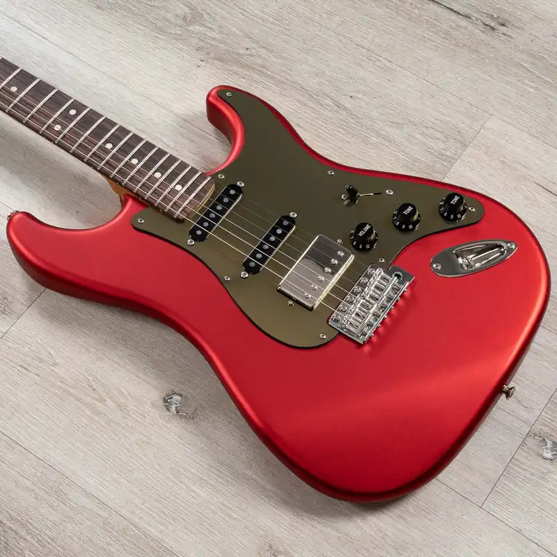 LsL Instruments Saticoy One B 22 HSS Guitar, Rosewood Fretboard, Monaco Red Worldwide Shipping