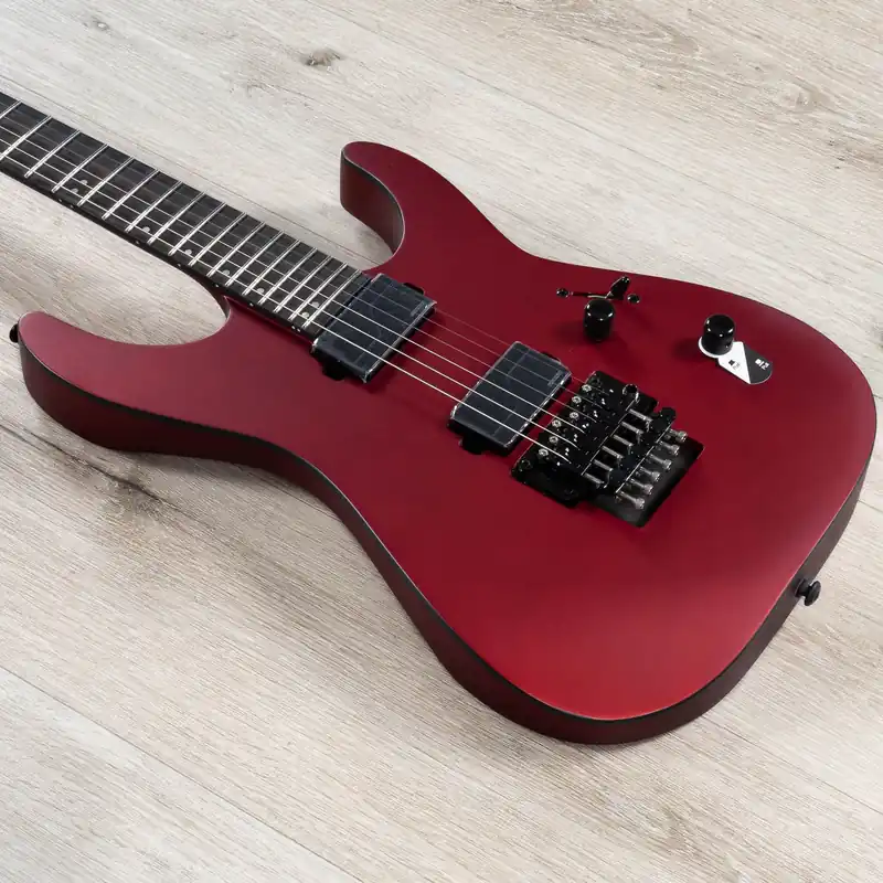 Holiday Sale ESP LTD M-1000 Guitar, Macassar Ebony Fretboard, Fishman Fluence Pickups, Candy Apple Red Satin