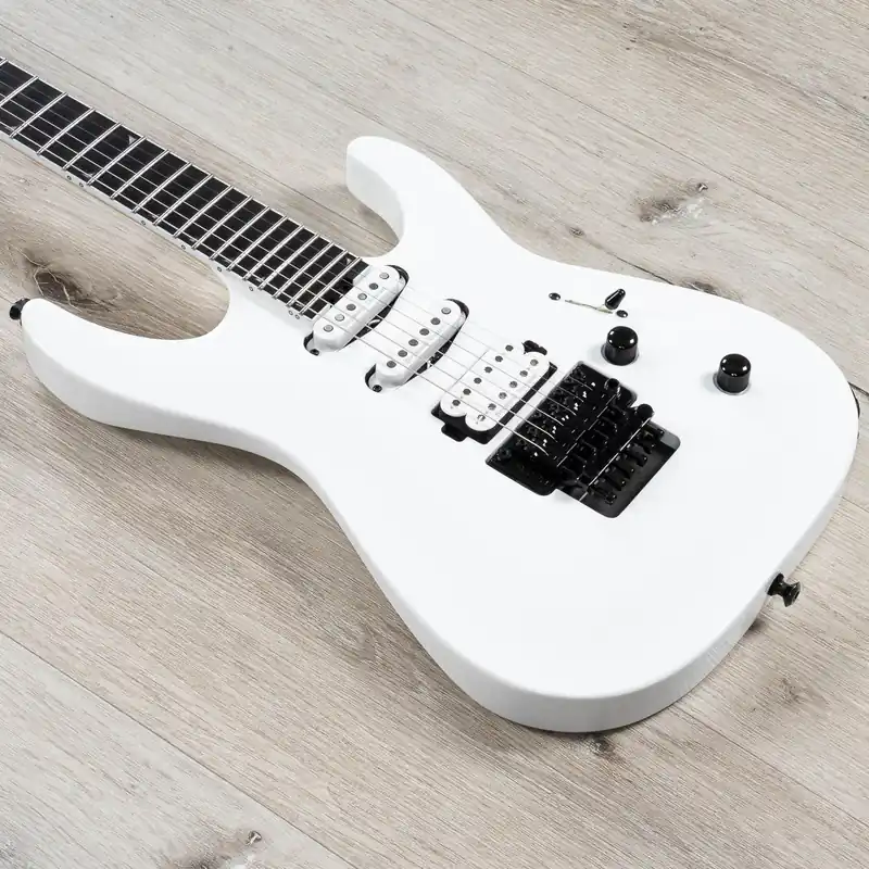 Markdown Jackson Pro Plus Series Soloist SLA3 Guitar, Ebony Fretboard, Snow White