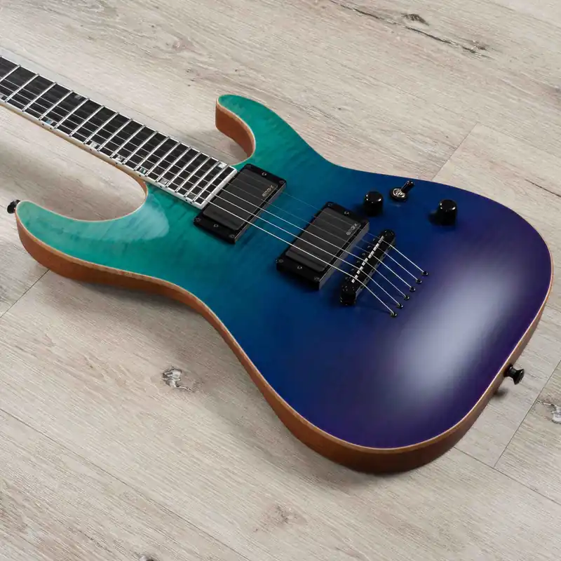 Today Only ESP USA Horizon-II Guitar, Ebony Fretboard, EMG 81-X / 85-X Pickups, Violet Shadow Fade