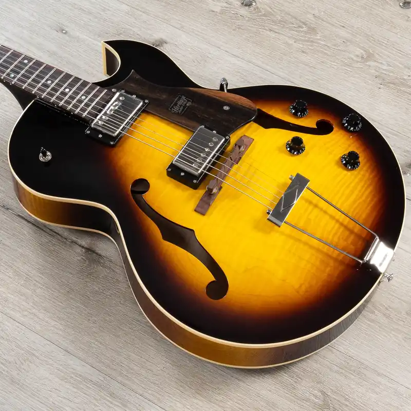 Heritage Standard H-575 Hollowbody Guitar with Case, Original Sunburst Flash Sale