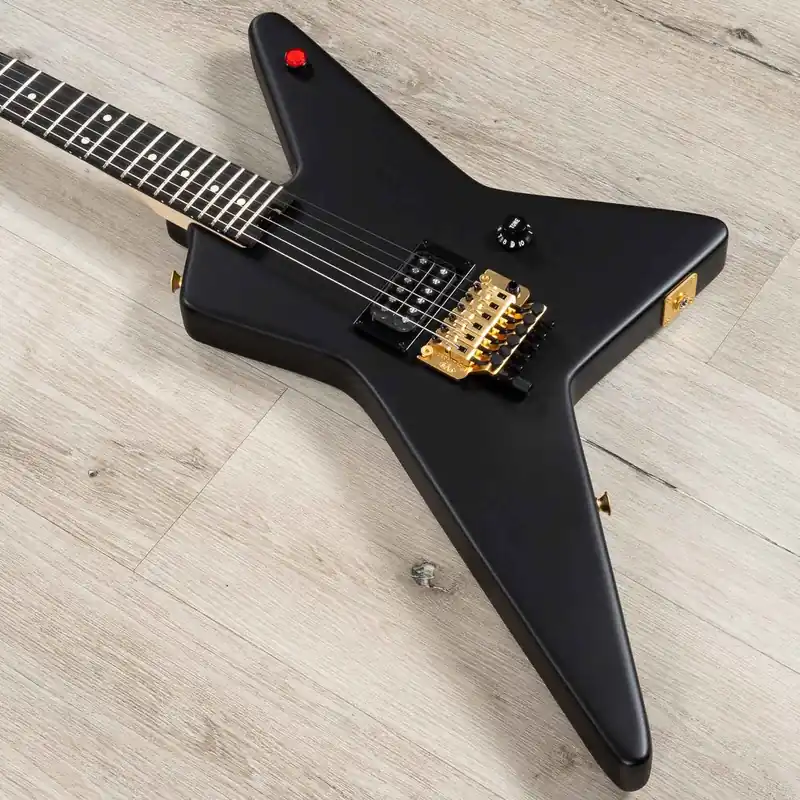 Sale EVH Limited Edition Star Guitar, Ebony Fretboard, Satin Black