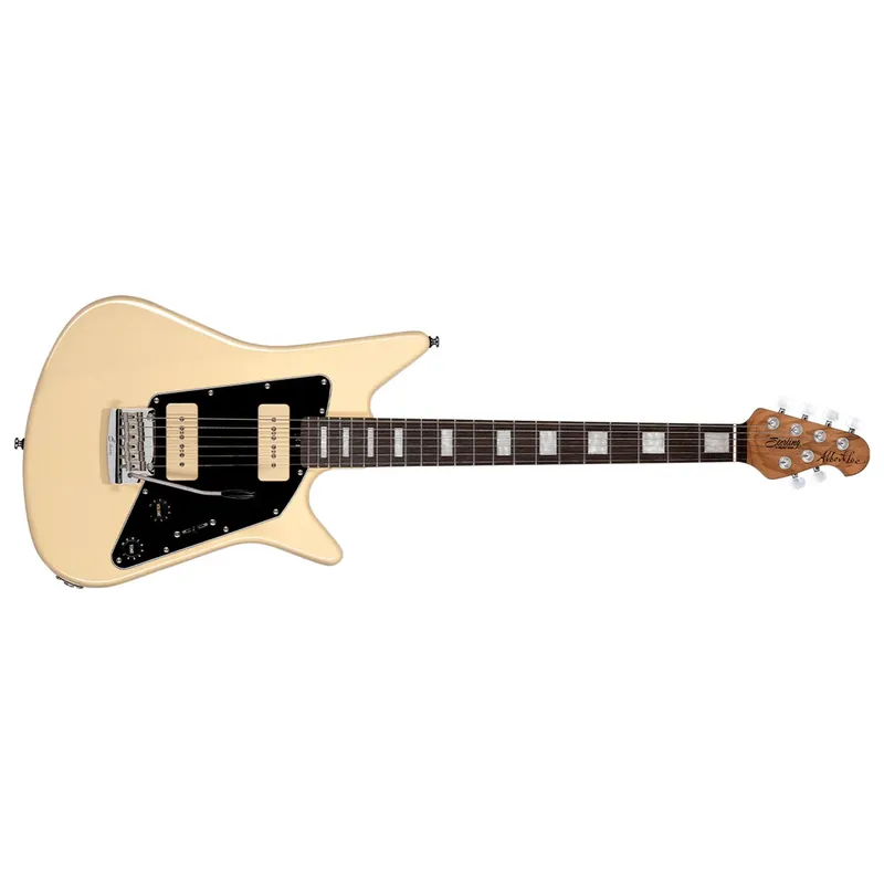 Sterling by Music Man Albert Lee AL40P Guitar, Rosewood Fretboard, Vintage Cream Certified
