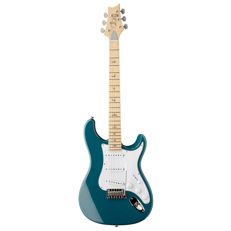 Worldwide Shipping PRS Paul Reed Smith SE Silver Sky Maple Guitar, Maple Fretboard, Nylon Blue