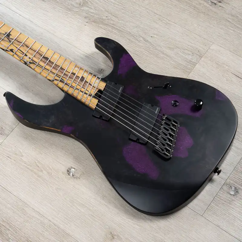 Legator Ninja N7FX 7-String Multi-Scale Guitar, Palemoon Ebony Fretboard, Tarantula Direct From Manufacturer