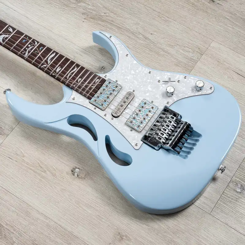 Certified Ibanez PIA3761C Steve Vai PIA Guitar, Rosewood Fingerboard, Blue Powder