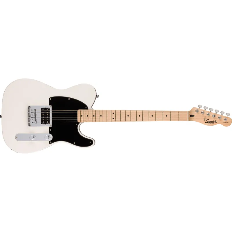 Hot Deal Squier Sonic Esquire H Guitar, Maple Fingerboard, Black Pickguard, Arctic White