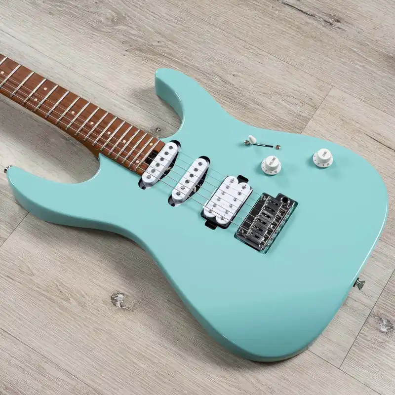 Sale Charvel Rick Graham Signature MJ DK24 2PT CM Guitar, Roasted Maple Neck, Celeste