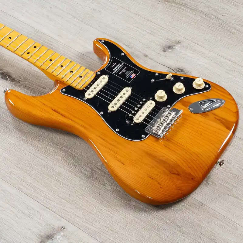 Fender American Professional II Stratocaster HSS Guitar, Maple Fretboard, Roasted Pine While Supplies Last