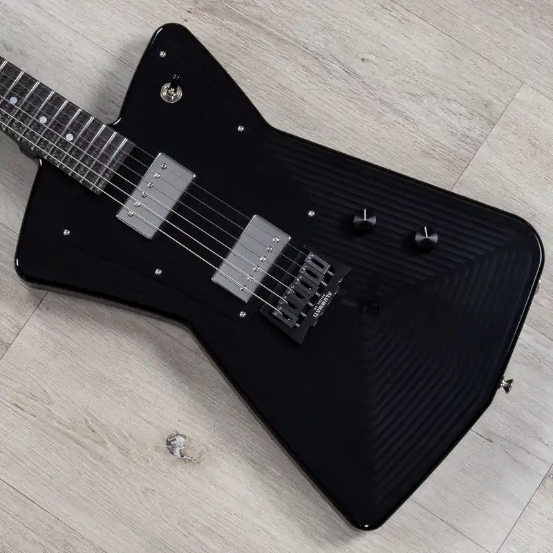 Aluminati Orion Guitar, 3x3 Headstock, Lollar Imperial Humbuckers, Black Lucite Weekend Sale