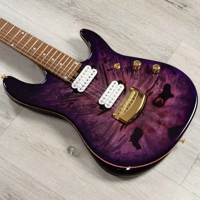 Place Order Ernie Ball Music Man Jason Richardson Signature Cutlass HH 7-String Guitar, Majora Purple