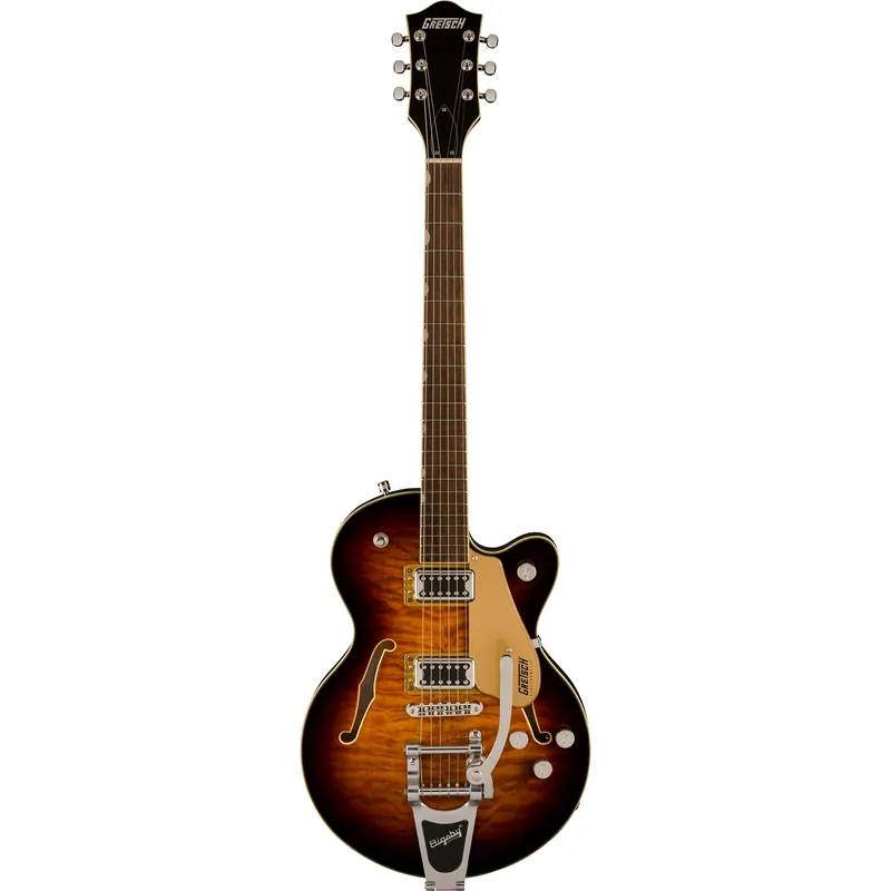 Gretsch G5655T-QM Electromatic Center Block Jr. Single-Cut Quilted Maple Bigsby Guitar, Sweet Tea Best Seller