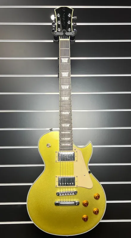 Sire Larry Carlton L7 Guitar, Ebony Fretboard, Flame Maple Veneer, Gold Top ( Open Box ) Warranty Included