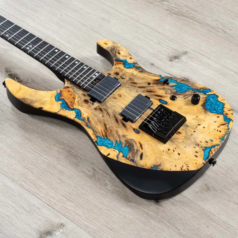 Legator Ninja X X6 Guitar, EverTune Bridge, Fishman Fluence Pickups, Caribbean Blue Price Drop