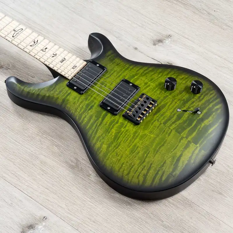 Limited Time PRS Paul Reed Smith Dustie Waring DW CE 24 Hardtail Guitar, Maple Fretboard, Jade Smokeburst