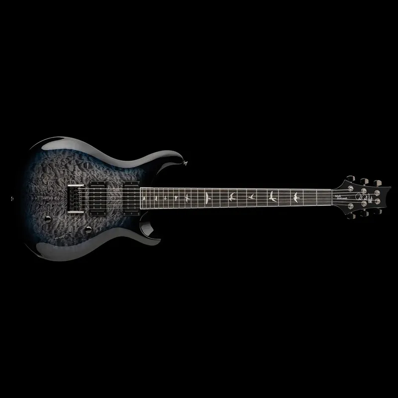 Luxury PRS Paul Reed Smith SE Mark Holcomb Guitar, Rosewood Fretboard, Holcomb Blue Burst