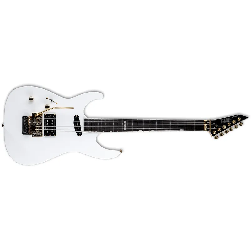 Fast Shipping ESP LTD Mirage Deluxe '87 Left-Handed Guitar, Macassar Ebony Fretboard, Snow White