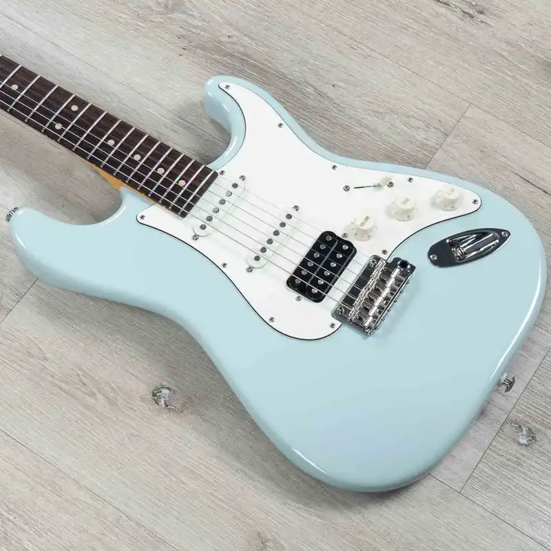 Suhr Classic S HSS Guitar, Sonic Blue, Rosewood Fretboard Secure Checkout