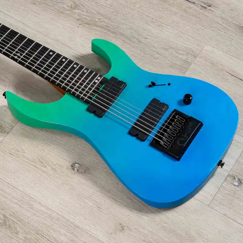 Legator Ninja Pro N8EP 8-String Guitar, EverTune Bridge, Pacific Aqua Reduced Price