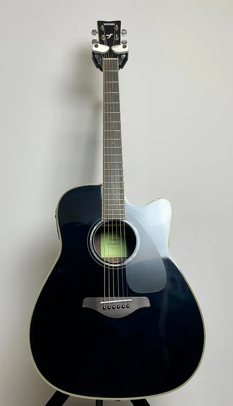 Yamaha FGX830C Dreadnought Acoustic-Electric Guitar, Rosewood Fingerboard - Black ( Open Box ) Limited Edition