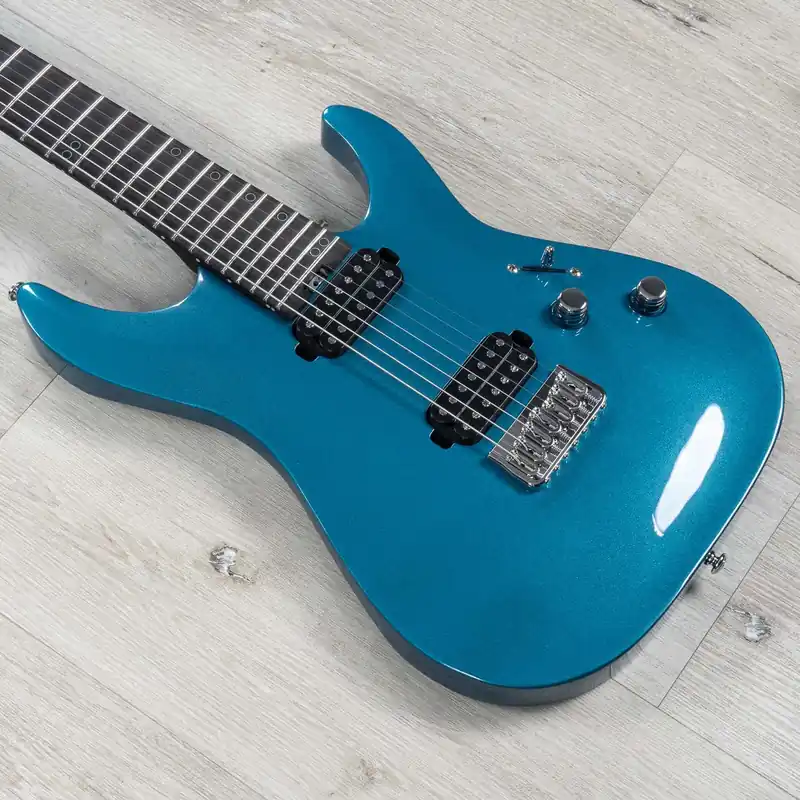 Secure Checkout Schecter 2941 Aaron Marshall Signature AM-7 7-String Guitar, Macassar Ebony Fretboard, Cobalt Slate