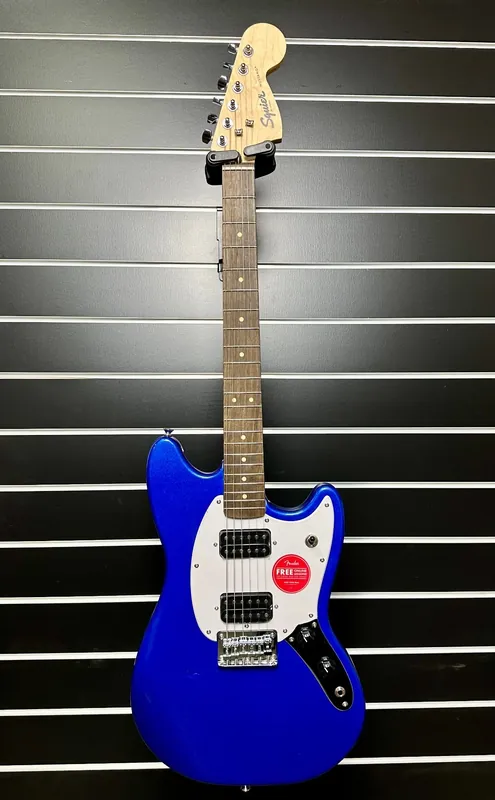 Squier Bullet Mustang HH Electric Guitar - Imperial Blue ( Open Box ) Instant Buy