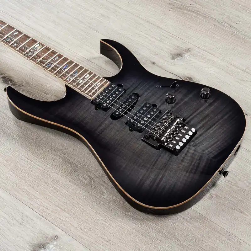 Save Now Ibanez RG8570 RG j.custom Guitar, Macassar Ebony Fretboard, Black Rutile