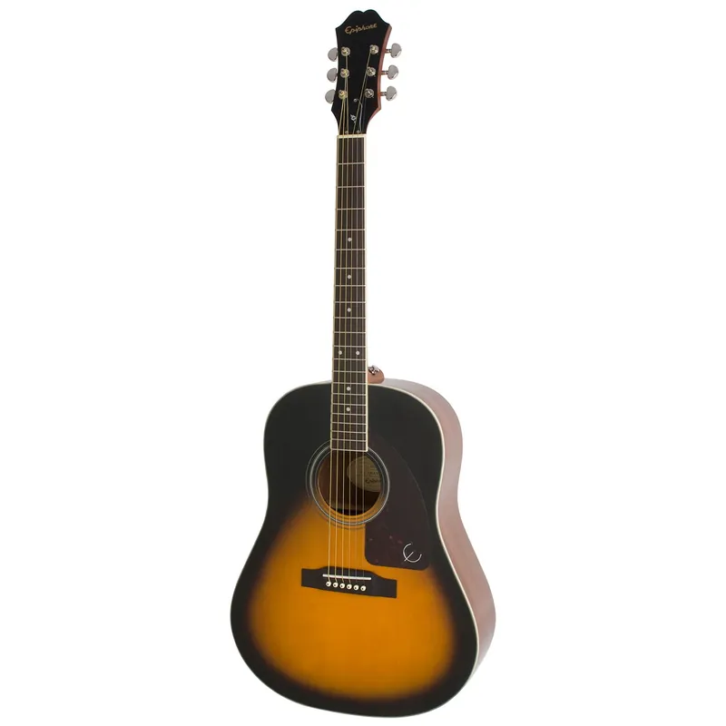 Epiphone J-45 Studio Acoustic Guitar, Solid Sitka Spruce Top, Vintage Sunburst Hot Picks