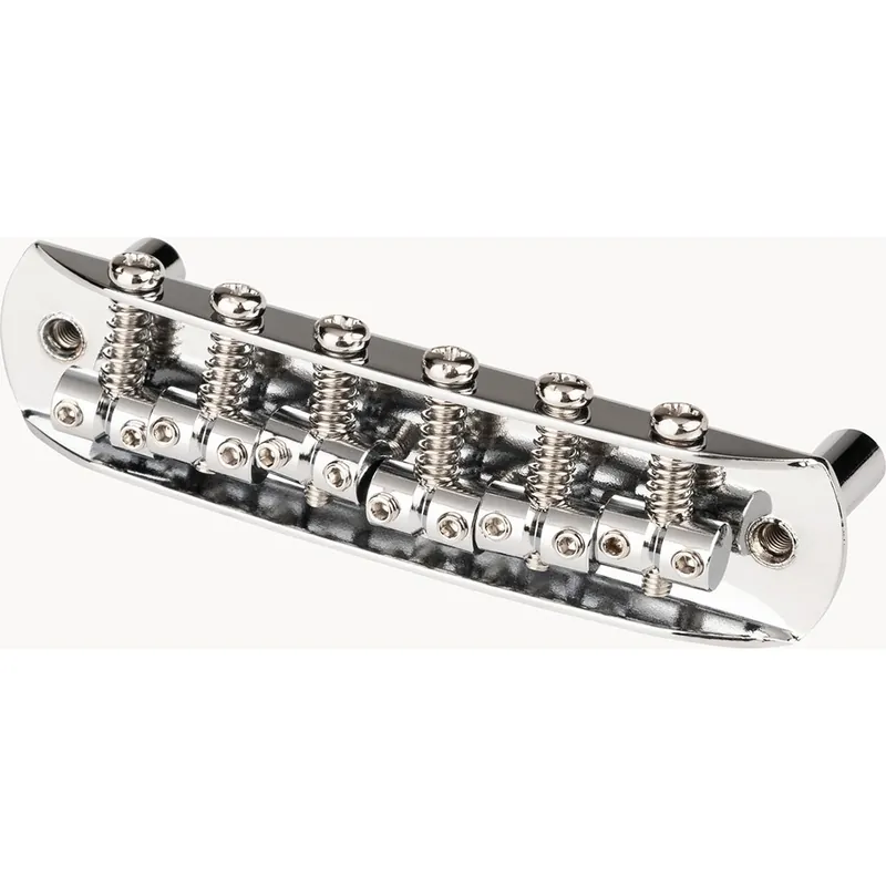 Affordable Fender Mustang Fully-Adjustable Guitar Bridge (Japan), Chrome