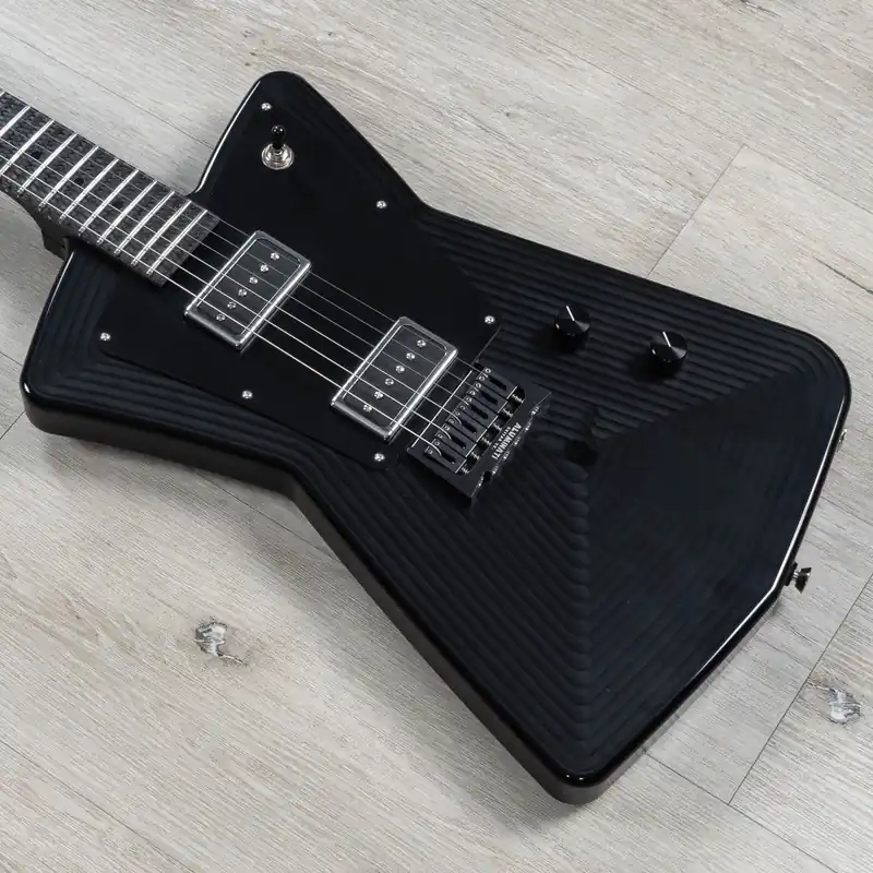 While Supplies Last Aluminati Orion Guitar, 3x3 Headstock, Lollar Novel 90 P90s, Black Lucite