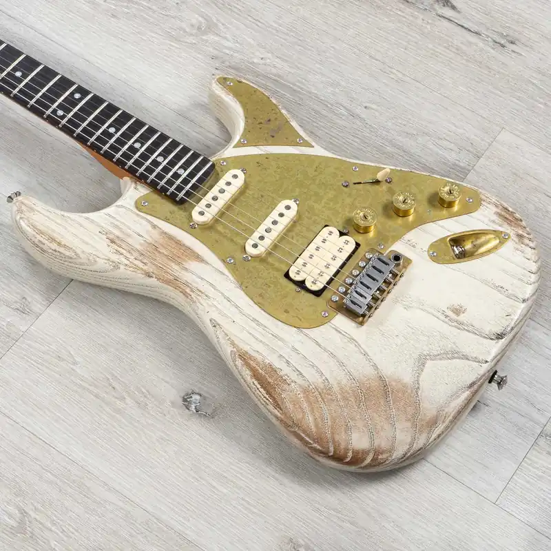Paoletti Stratospheric Loft HSS Guitar, Ebony Fretboard, Cream Get Yours