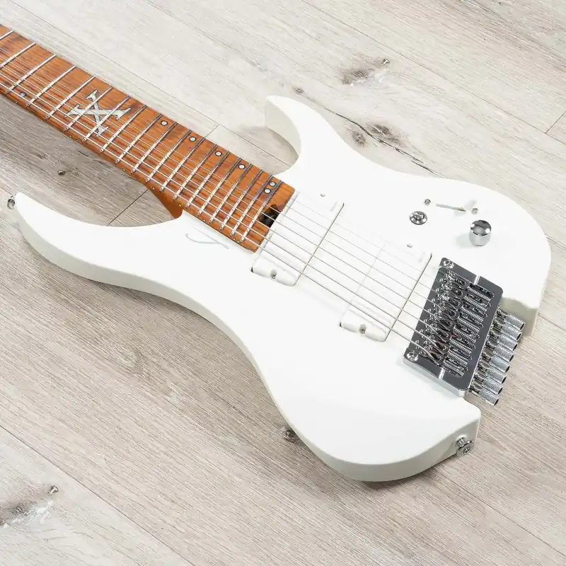 Crafted Legator G8A Ghost Anniversary Model Headless 8-String Multi-Scale Guitar, Frost