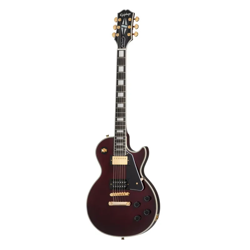 Latest Epiphone Jerry CantrellWinoLes Paul Custom Guitar, Ebony Fretboard, Dark Wine Red