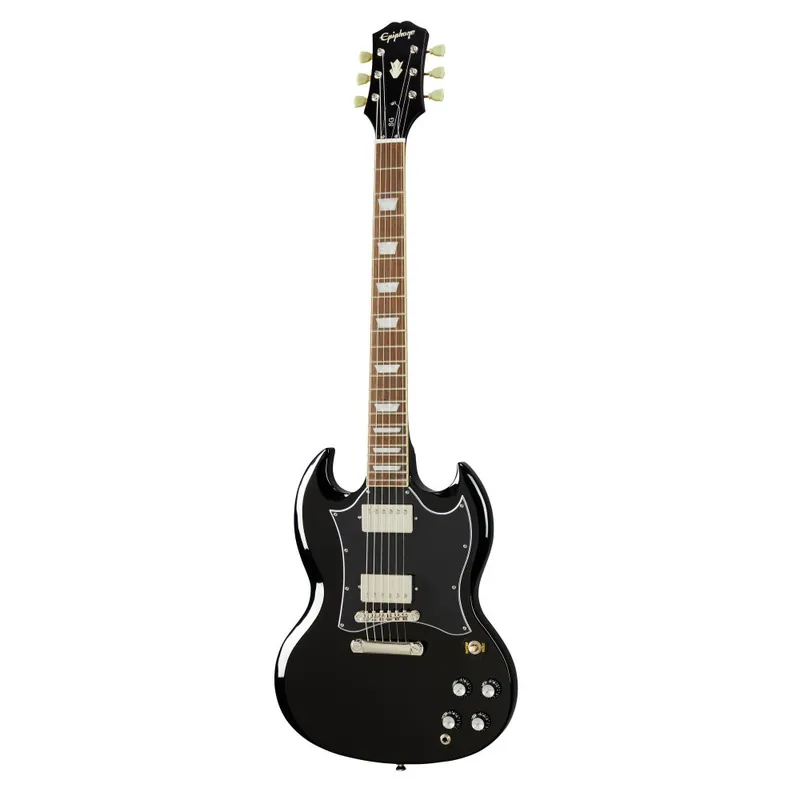 Epiphone SG Standard Guitar, Indian Laurel Fretboard, Ebony (Black) Finish Fan Favorite