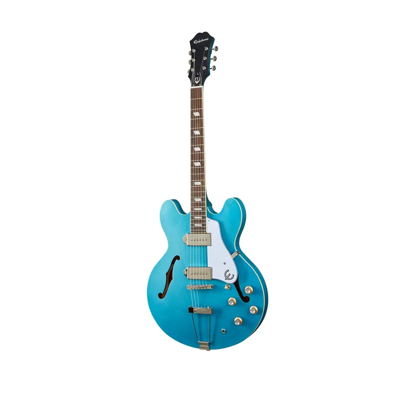 Epiphone Casino Worn Archtop Hollow-Body Guitar, Indian Laurel Fretboard, Worn Blue Denim Shop Now