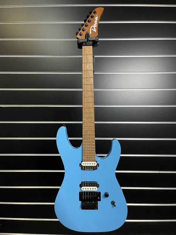 Dean MD24 F RM VBL MD 24 Floyd Guitar, Roasted Maple Fretboard, Vintage Blue ( Open Box ) Fan Favorite