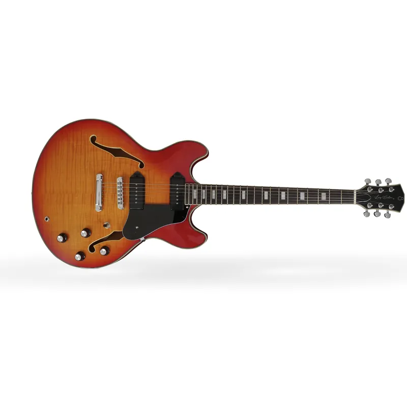 Sire Larry Carlton H7V Semi-Hollow Electric Guitar, Ebony Fretboard, Cherry Sunburst Editor’s Pick