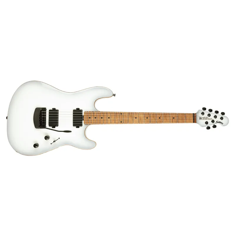 Modern Ernie Ball Music Man Sabre HT Guitar, Roasted Maple Fretboard, Snowy Night
